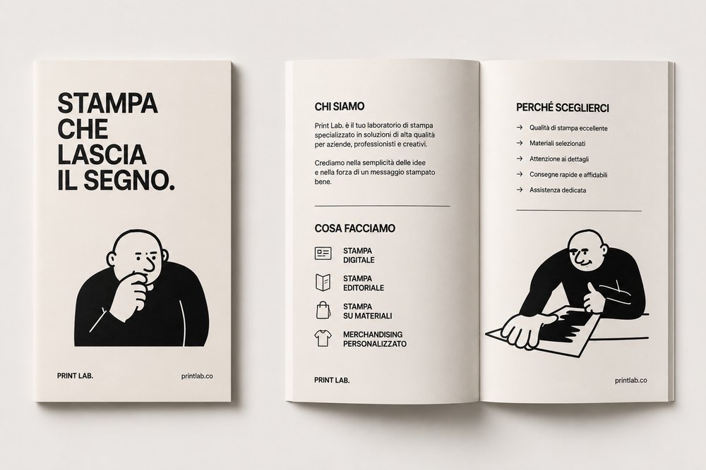 Brochure aperta