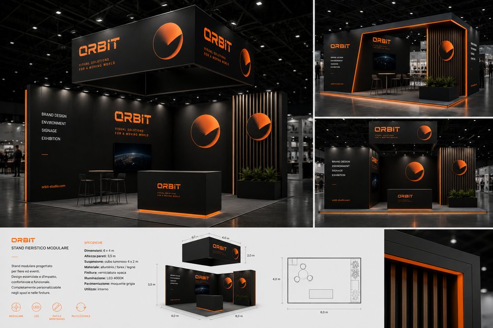 Stand fieristico modulare